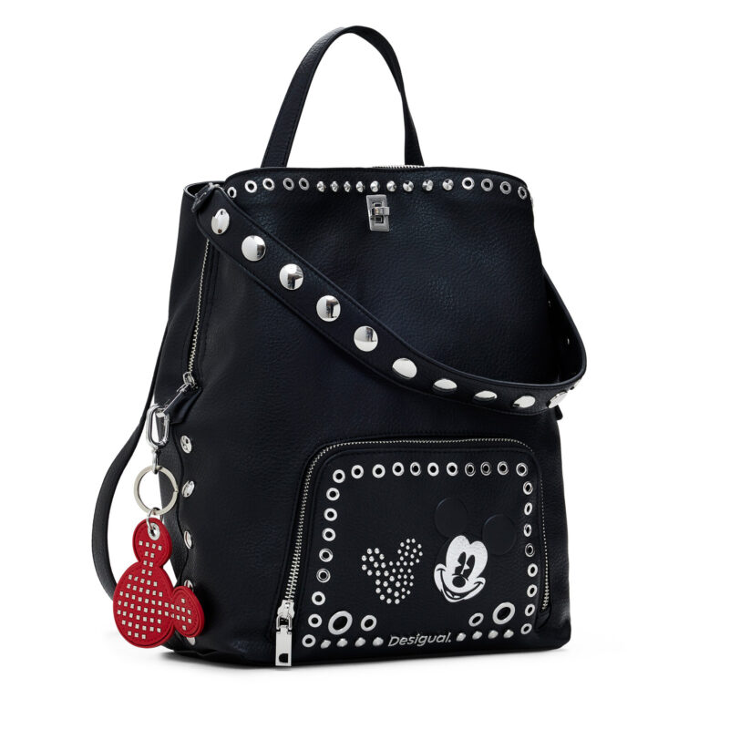 Раница Desigual Mickey Rock Sumy 25SAKP06 Черен цвят на ниска цена