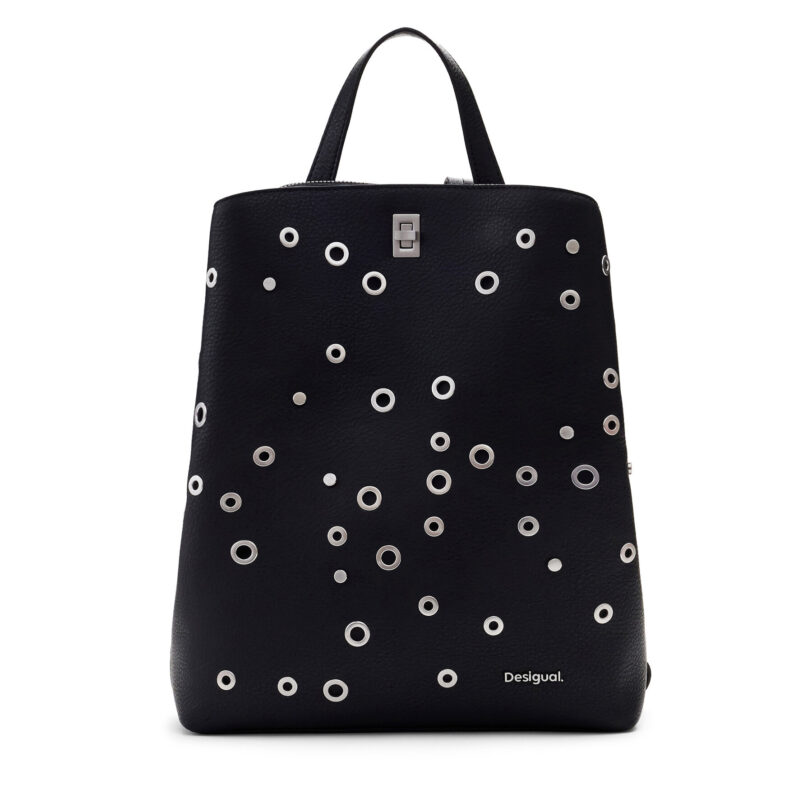Раница Desigual Rebel Sumy Black 25SAKP19 Черен цвят на ниска цена