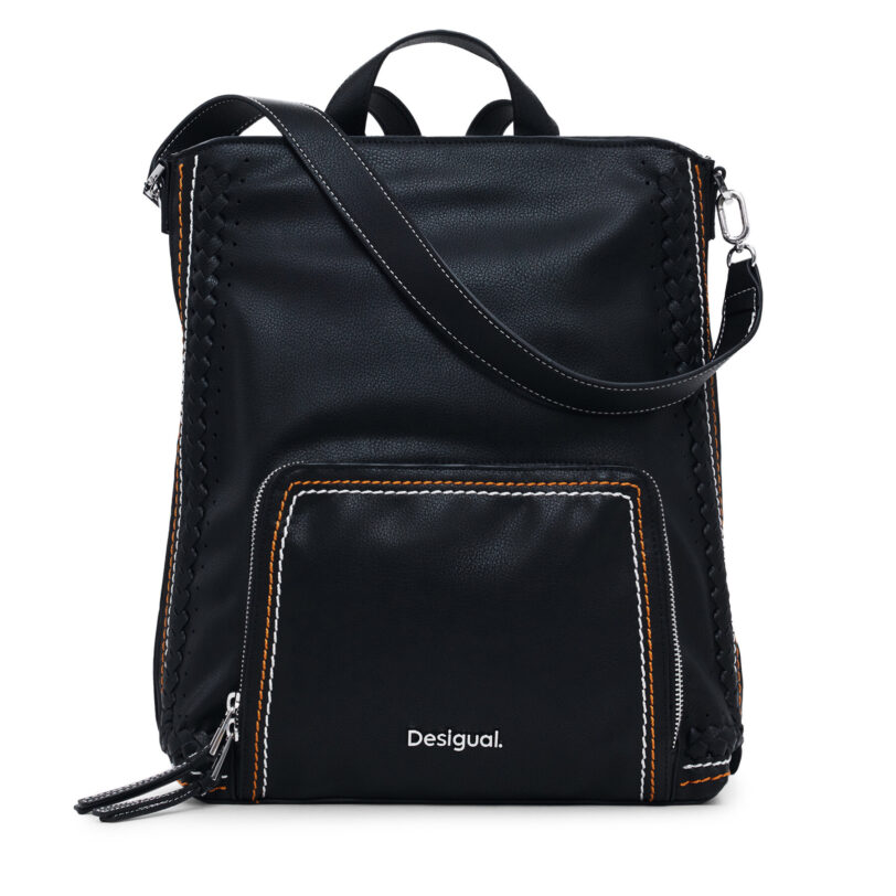 Раница Desigual Trama Pretoria 25SAKP21 Черен цвят на ниска цена