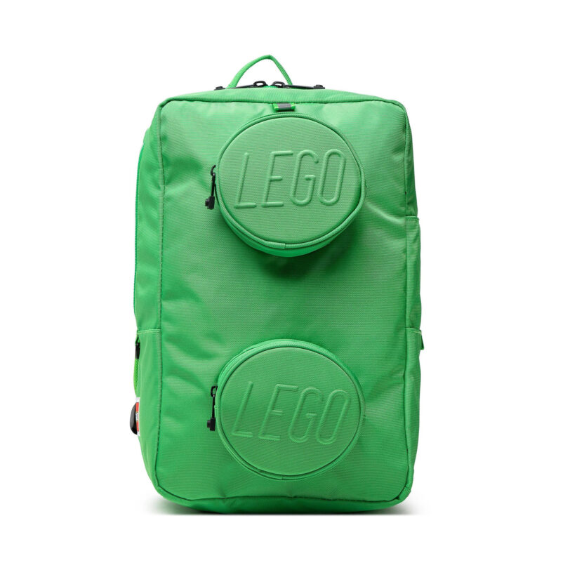 Раница LEGO Brick 1x2 Backpack 20204-0037 Зелен цвят на ниска цена