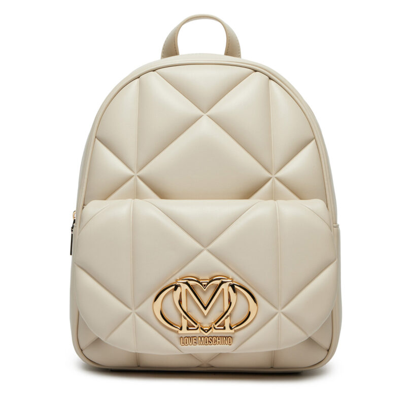 Раница LOVE MOSCHINO JC4037PP1MLC0110 Екрю цвят на ниска цена