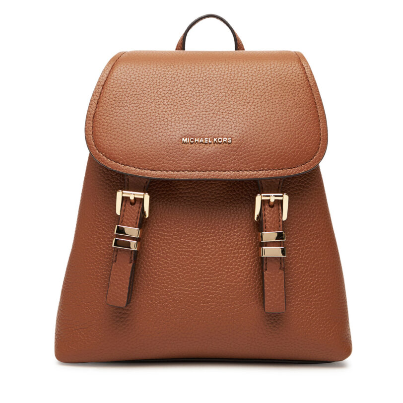 Раница MICHAEL Michael Kors Quinn 30T5GQNB0L Кафяв цвят на ниска цена