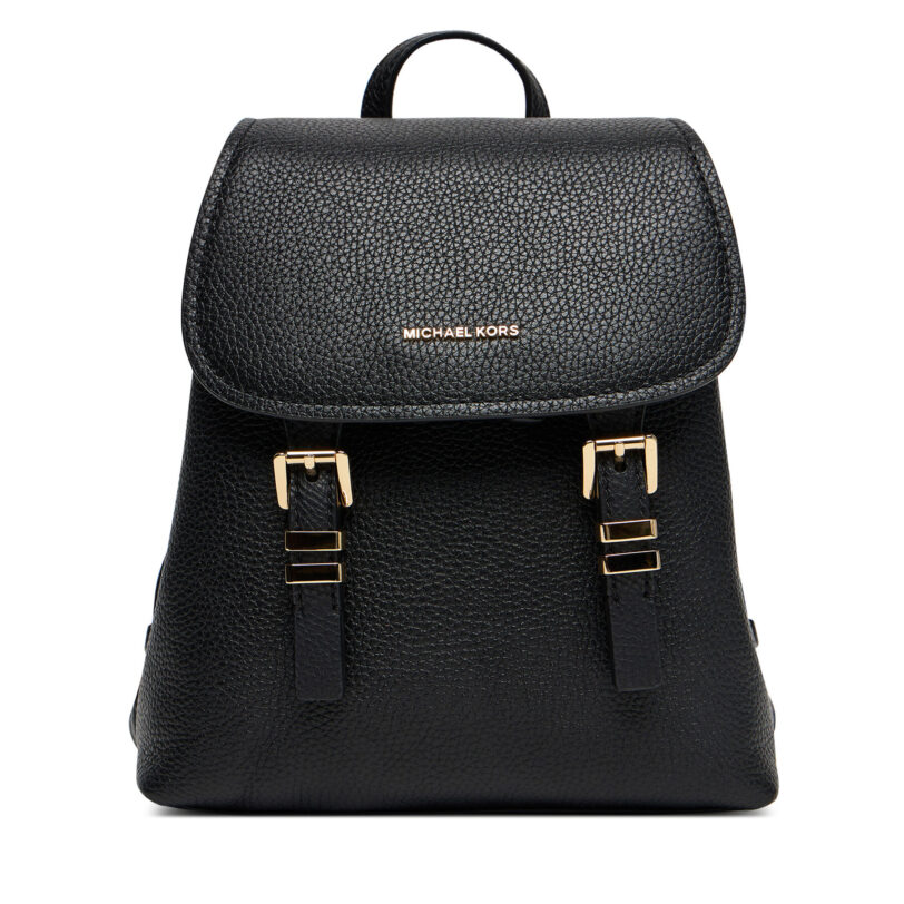 Раница MICHAEL Michael Kors Quinn 30T5GQNB0L Черен цвят на ниска цена