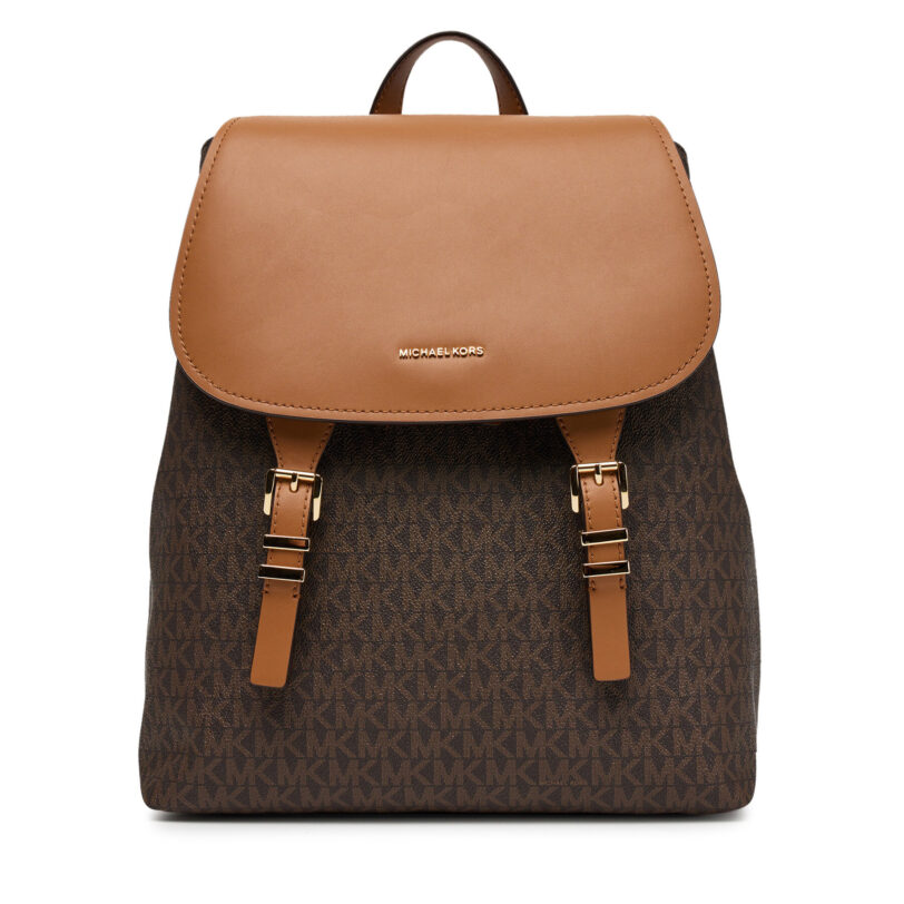 Раница MICHAEL Michael Kors Quinn 30T5GQNB2B Кафяв цвят на ниска цена