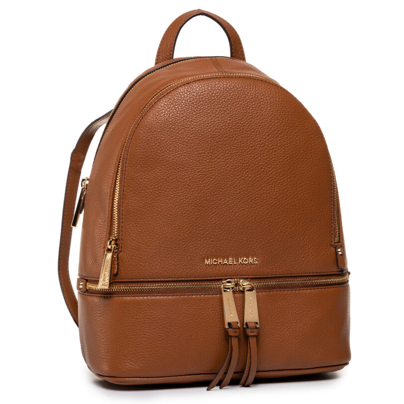 Раница MICHAEL Michael Kors Rhea Zip 30S5GEZB1L Кафяв цвят на ниска цена