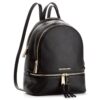 Раница MICHAEL Michael Kors Rhea Zip 30S5GEZB1L Черен цвят на ниска цена