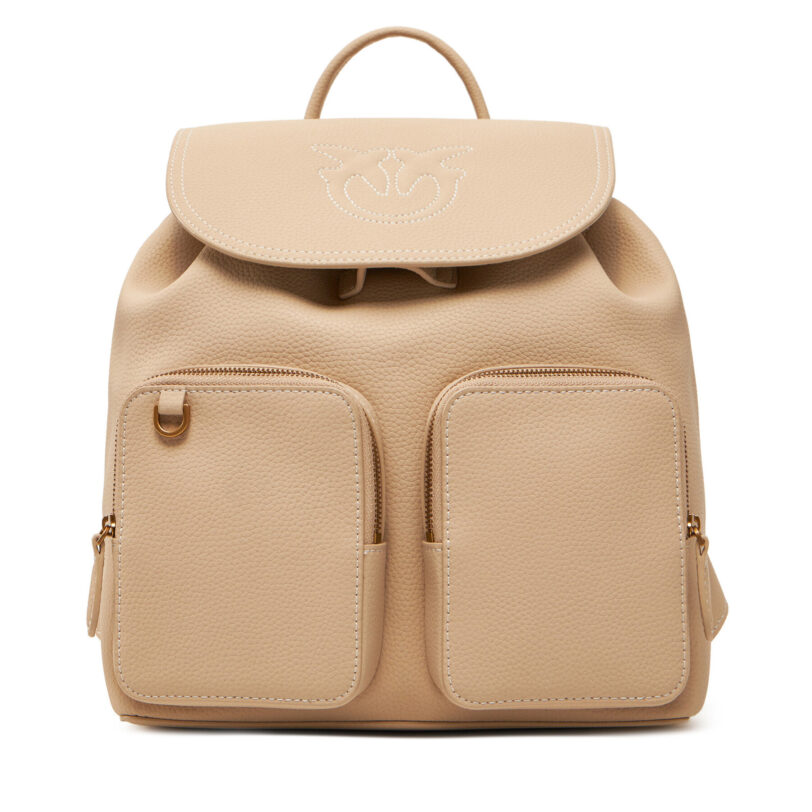 Раница PINKO Carrie Backpack PE 25 PLTT 104351 A1LF Бежов цвят на ниска цена