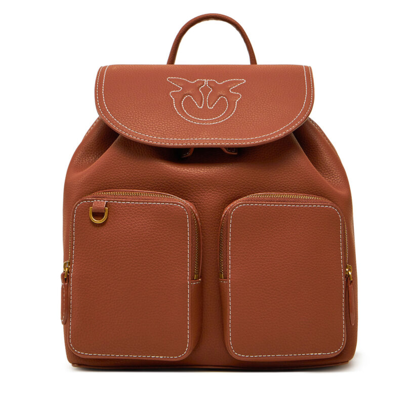 Раница PINKO Carrie Backpack PE 25 PLTT 104351 A1LF Кафяв цвят на ниска цена
