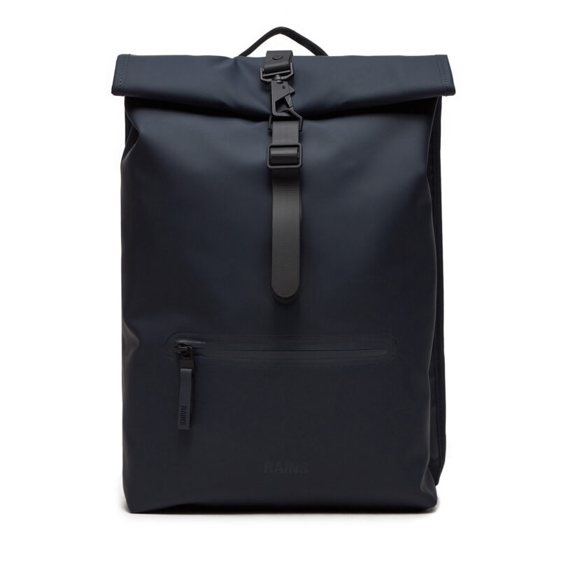 Раница Rains Rolltop Rucksack W3 13320 Тъмносин цвят на ниска цена