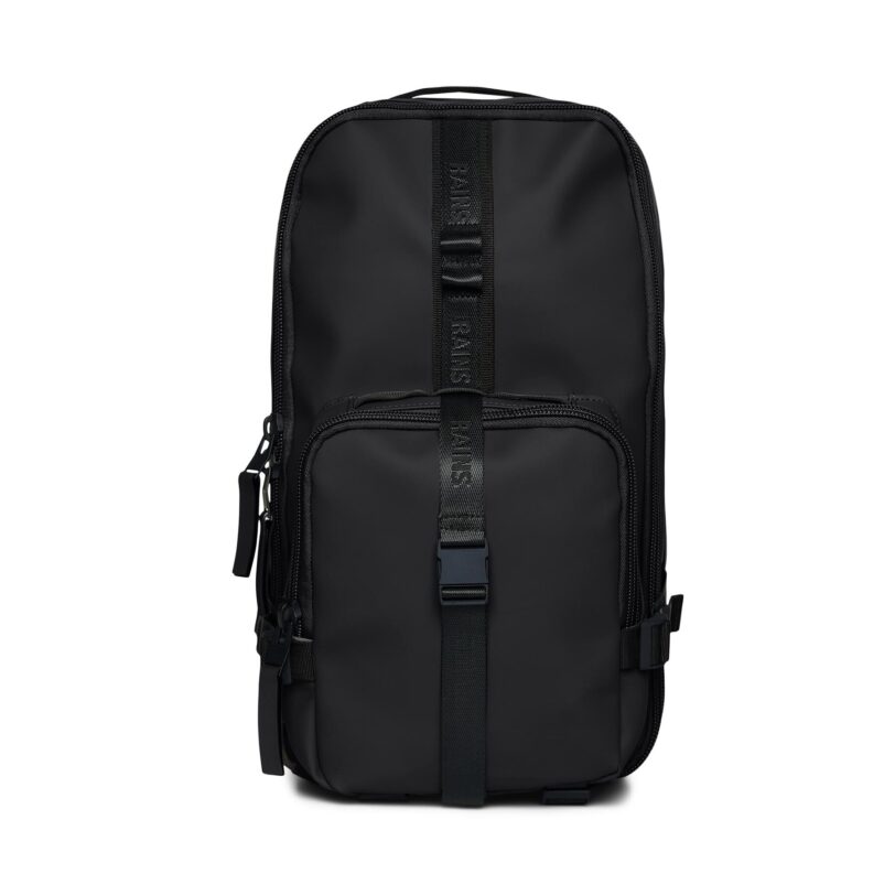 Раница Rains Trail Rucksack W3 14350 Черен цвят на ниска цена