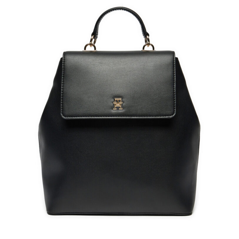 Раница Tommy Hilfiger AW0AW15722 Черен цвят на ниска цена