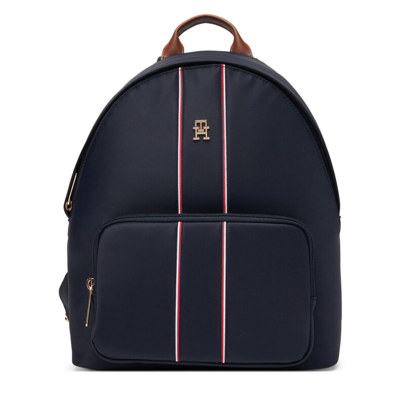 Раница Tommy Hilfiger Popette Dome AW0AW17651 Тъмносин цвят на ниска цена