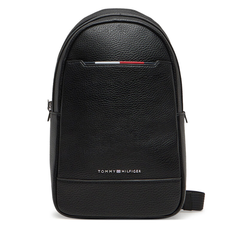 Раница Tommy Hilfiger Th Central Sling Bag AM0AM13575 Черен цвят на ниска цена