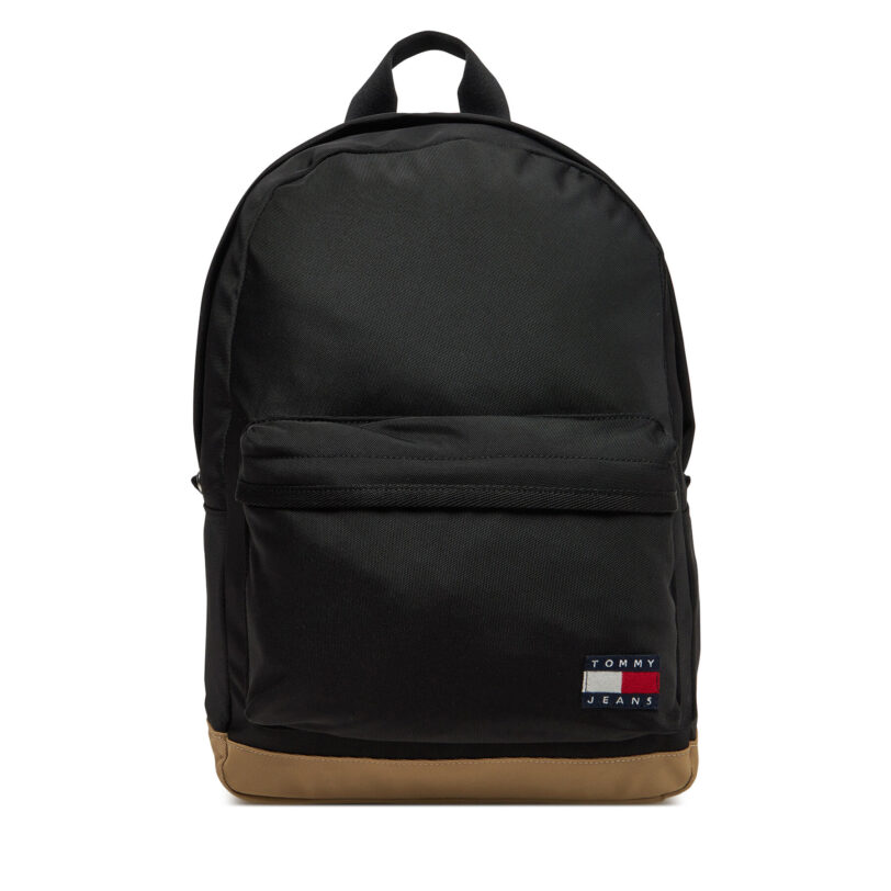 Раница Tommy Jeans Tjm Ess Daily Dome Backpack AM0AM13356 Черен цвят на ниска цена