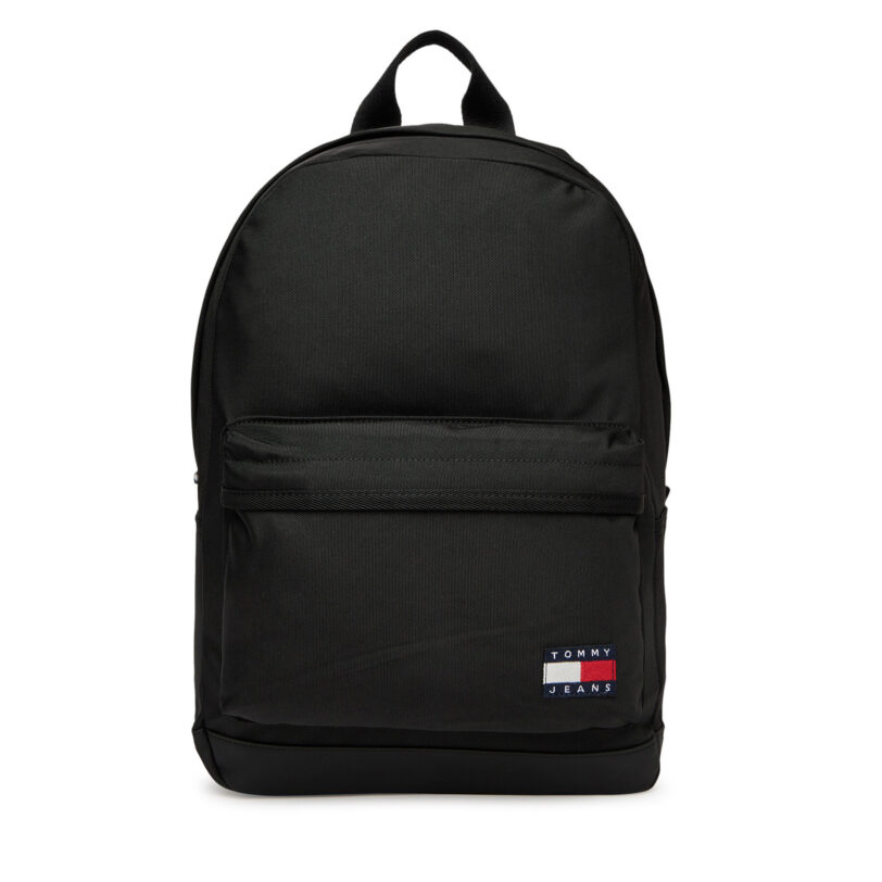 Раница Tommy Jeans Tjm Ess Daily Dome Backpack AM0AM13400 Черен цвят на ниска цена