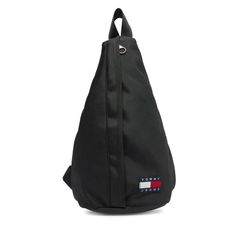 Раница Tommy Jeans Tjm Ess Daily Sling Bag AM0AM13391 Черен цвят на ниска цена