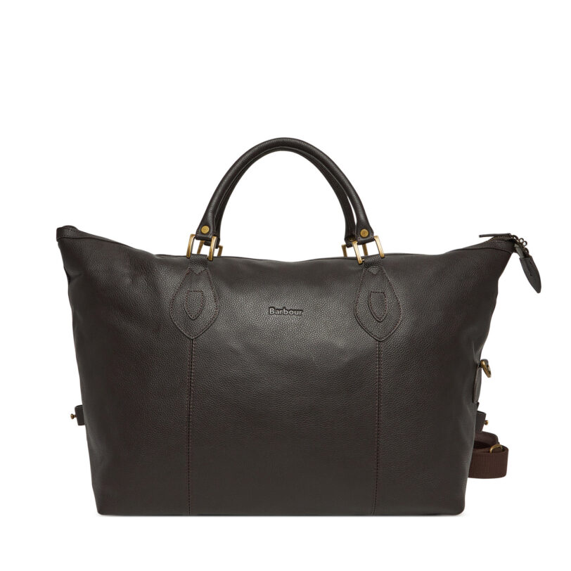 Сак Barbour Leather Medium Travel Explorer UBA0008BR91 Кафяв цвят на ниска цена