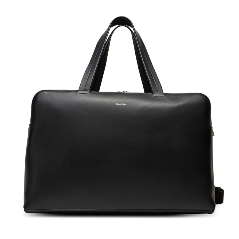 Сак Calvin Klein Ck Premium Leather Weekender K50K512931 Черен цвят на ниска цена