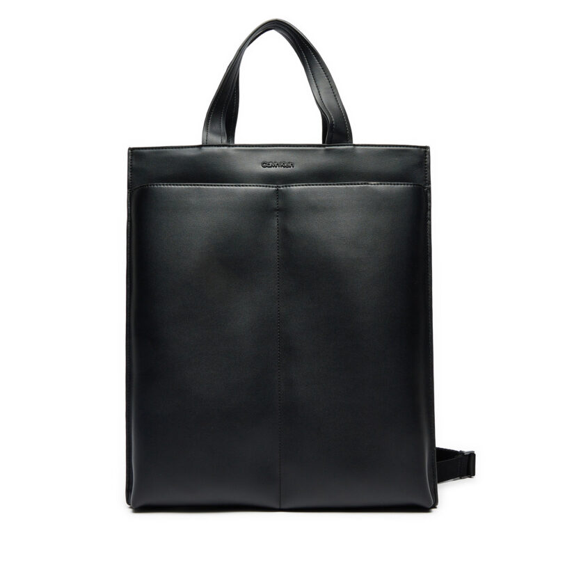 Сак Calvin Klein Clean Essential N/S Tote K50K512191 Черен цвят на ниска цена