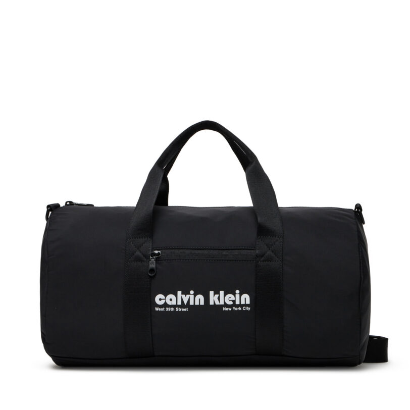 Сак Calvin Klein Jeans Ckj Graphic Ck Crossbody Duffle LV04G3163G Черен цвят на ниска цена