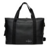 Сак Calvin Klein Jeans Mono Logo Weekender Duffle LV04G3137G Черен цвят на ниска цена