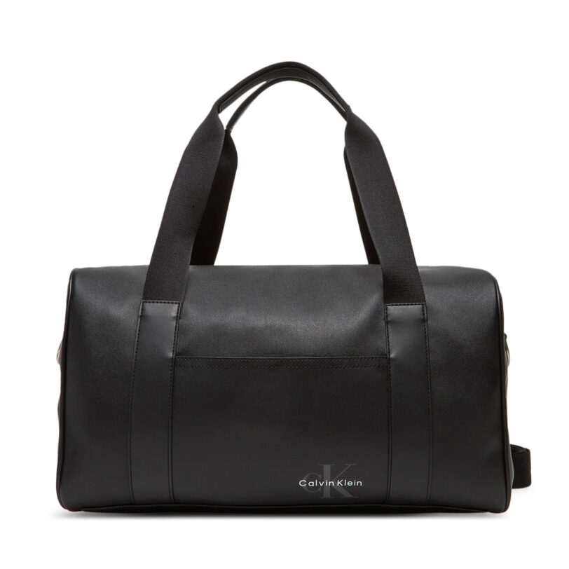 Сак Calvin Klein Mono Logo Duffle 42 LV04G3054G Черен цвят на ниска цена