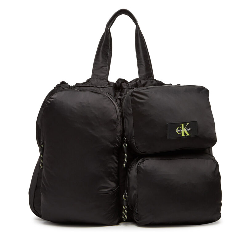 Сак Calvin Klein Tech Utility Tote LV04G3148G Черен цвят на ниска цена