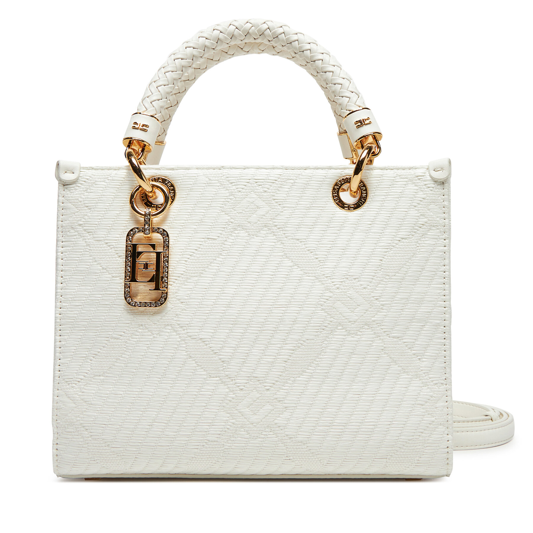 Сак Elisabetta Franchi BS13A51E2 360 Бял цвят на ниска цена
