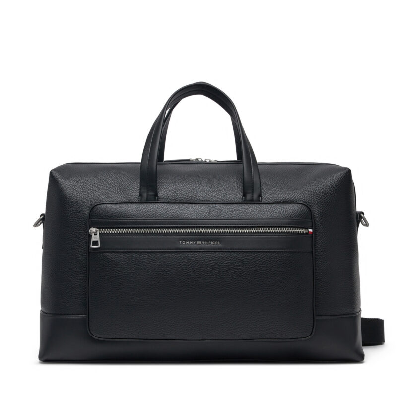 Сак Tommy Hilfiger Th Central Duffle AM0AM13351 Черен цвят на ниска цена