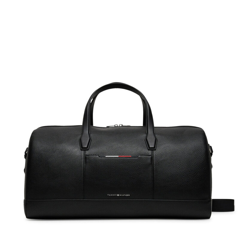 Сак Tommy Hilfiger Th Central Duffle AM0AM13485 Черен цвят на ниска цена