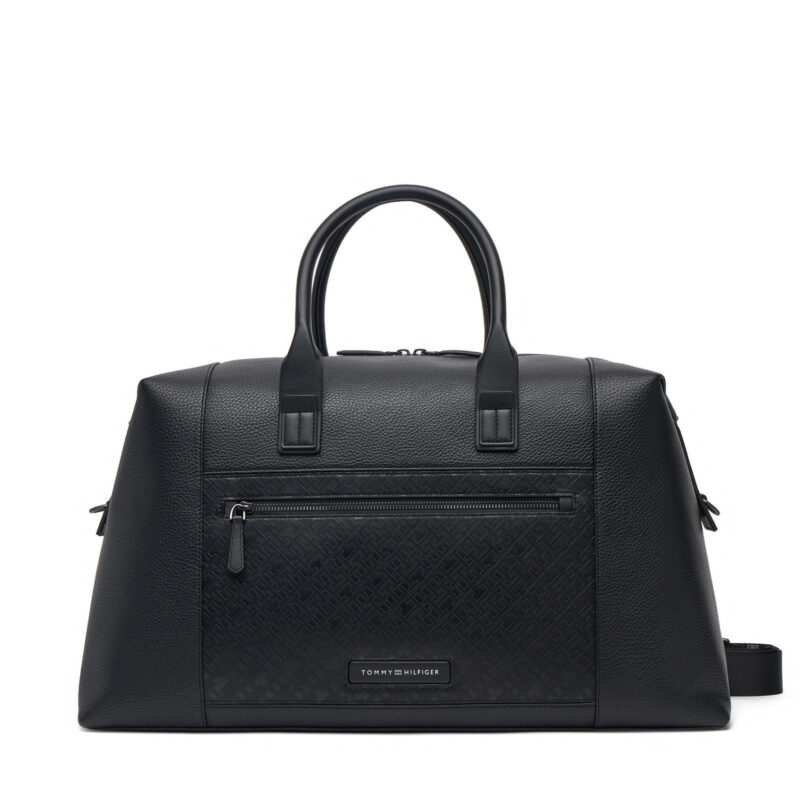 Сак Tommy Hilfiger Th Monogram Duffle AM0AM13383 Черен цвят на ниска цена