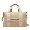 Сак Tommy Jeans Retro Cool Duffle AM0AM13325 Бежов цвят на ниска цена