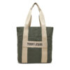 Сак Tommy Jeans Retro Cool Tote AM0AM13278 Каки цвят на ниска цена