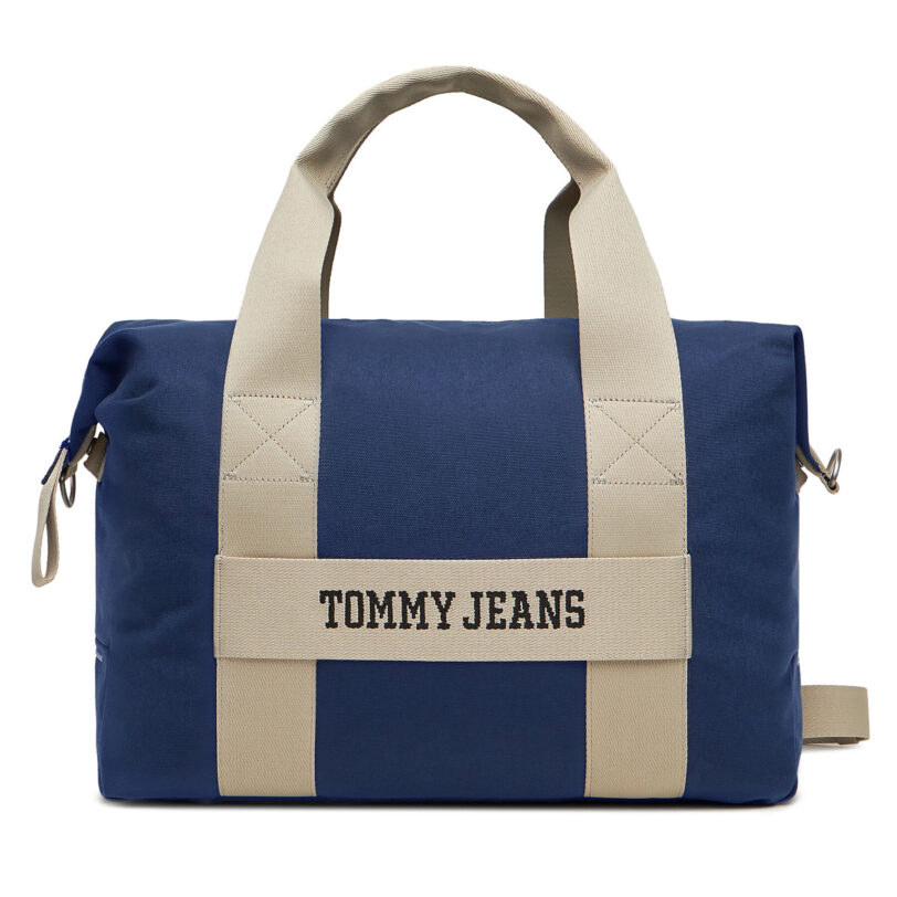 Сак Tommy Jeans Tjm Retro Cool Duffle AM0AM13325 Тъмносин цвят на ниска цена