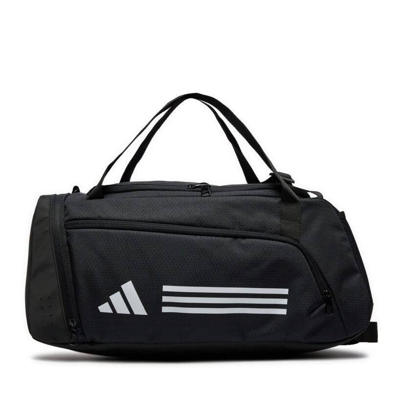 Сак adidas Essentials 3-Stripes Duffel Bag IP9862 Черен цвят на ниска цена