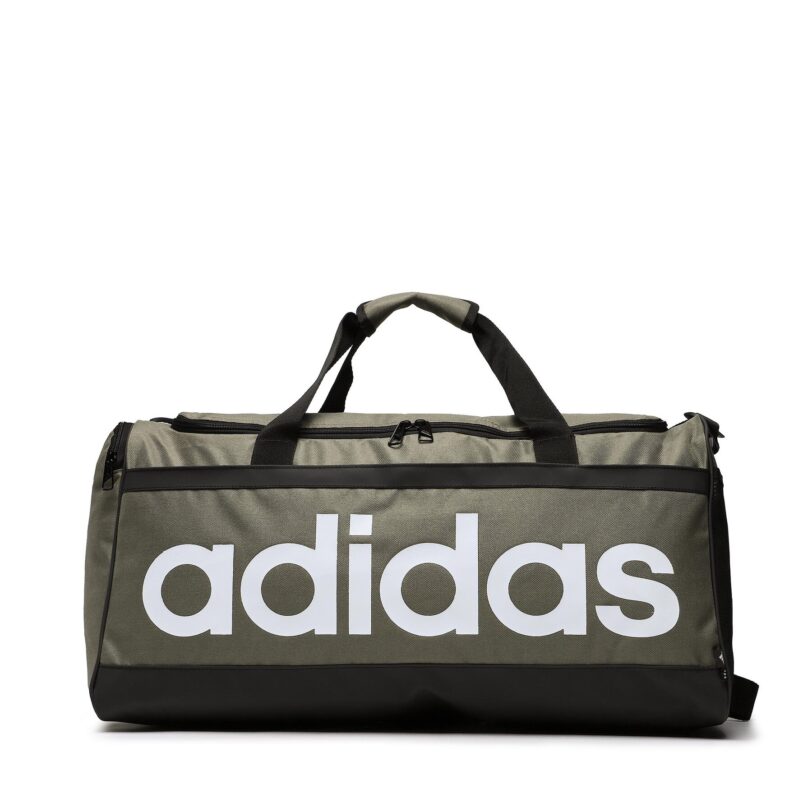 Сак adidas Essentials Linear Duffel Bag Medium HR5350 Зелен цвят на ниска цена