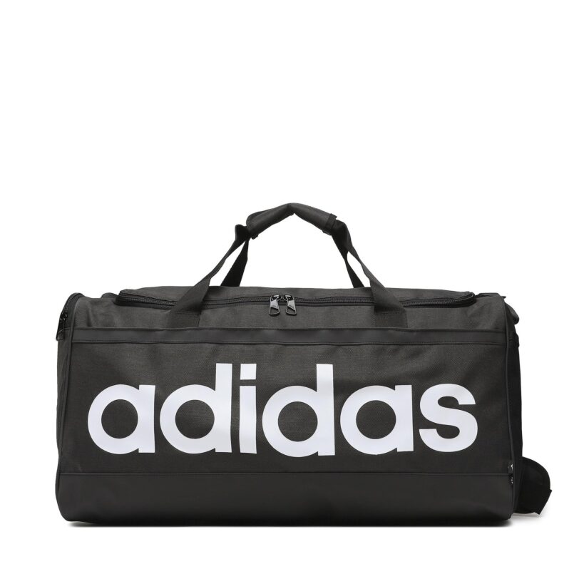 Сак adidas Essentials Linear Duffel Bag Medium HT4743 Черен цвят на ниска цена