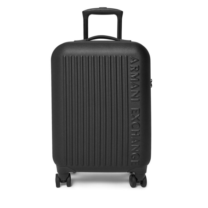 Самолетен куфар за ръчен багаж Armani Exchange XM000899 AF13793 UC001 Черен цвят на ниска цена