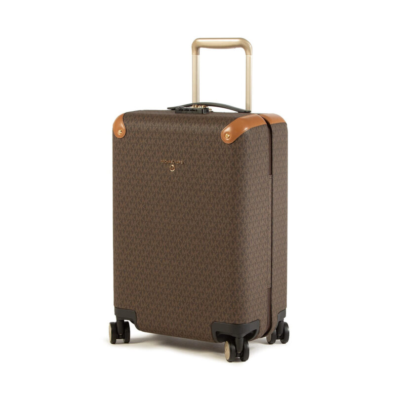 Самолетен куфар за ръчен багаж MICHAEL Michael Kors Travel 30S0GTFT3B Кафяв цвят на ниска цена