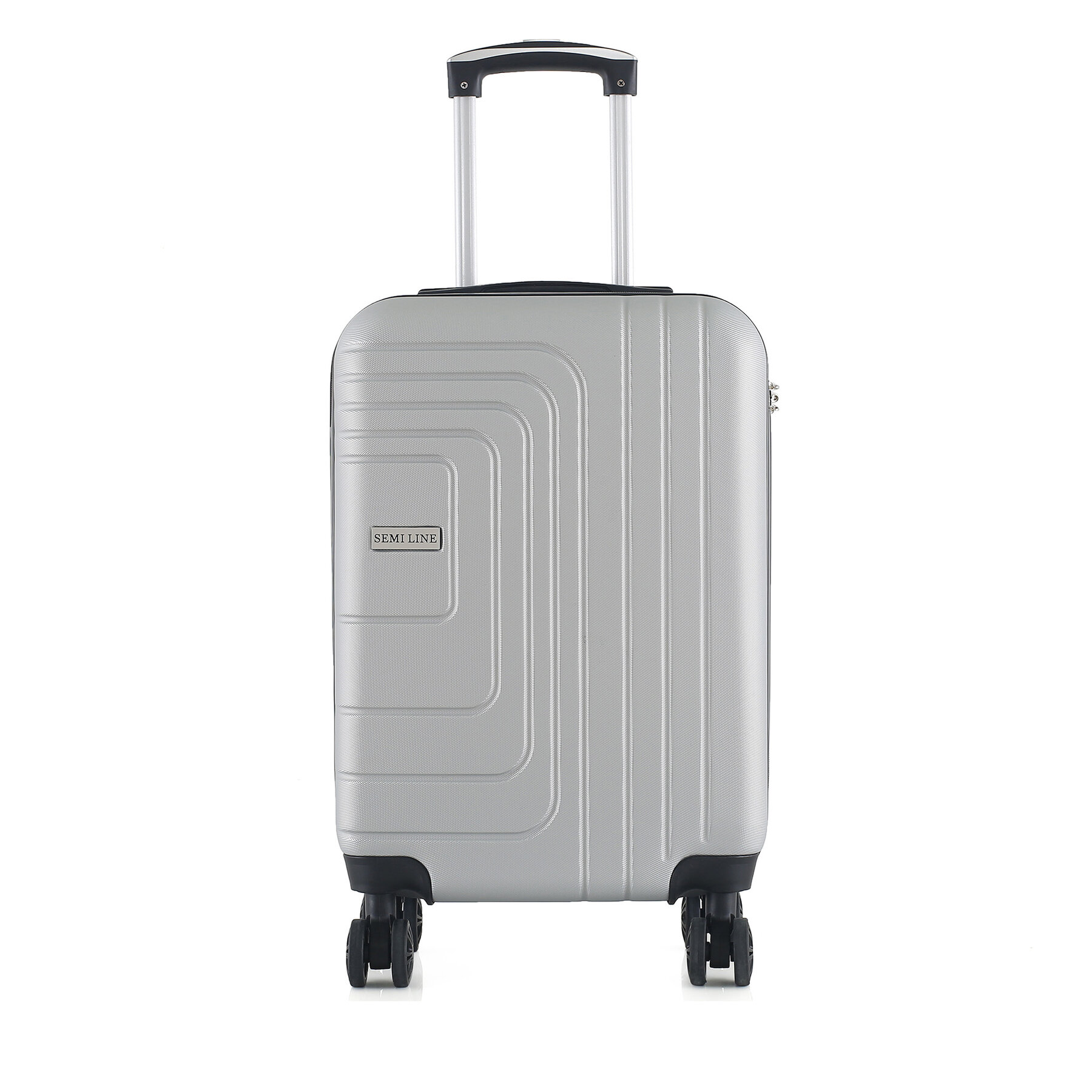 Самолетен куфар за ръчен багаж Semi Line T5762-2 Сребрист цвят на ниска цена