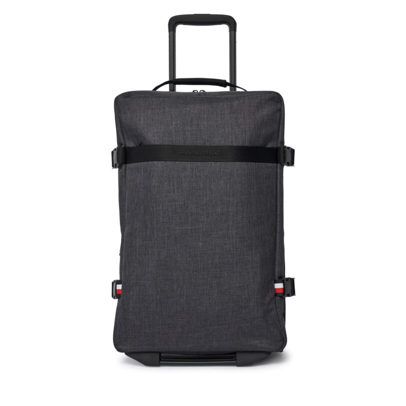 Самолетен куфар за ръчен багаж Tommy Hilfiger Th Nylon Travel Soft AM0AM13554 Сив цвят на ниска цена