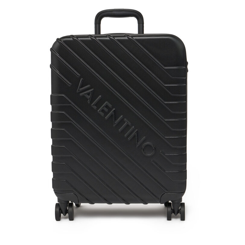 Самолетен куфар за ръчен багаж Valentino Starlight VV8MU01S Черен цвят на ниска цена
