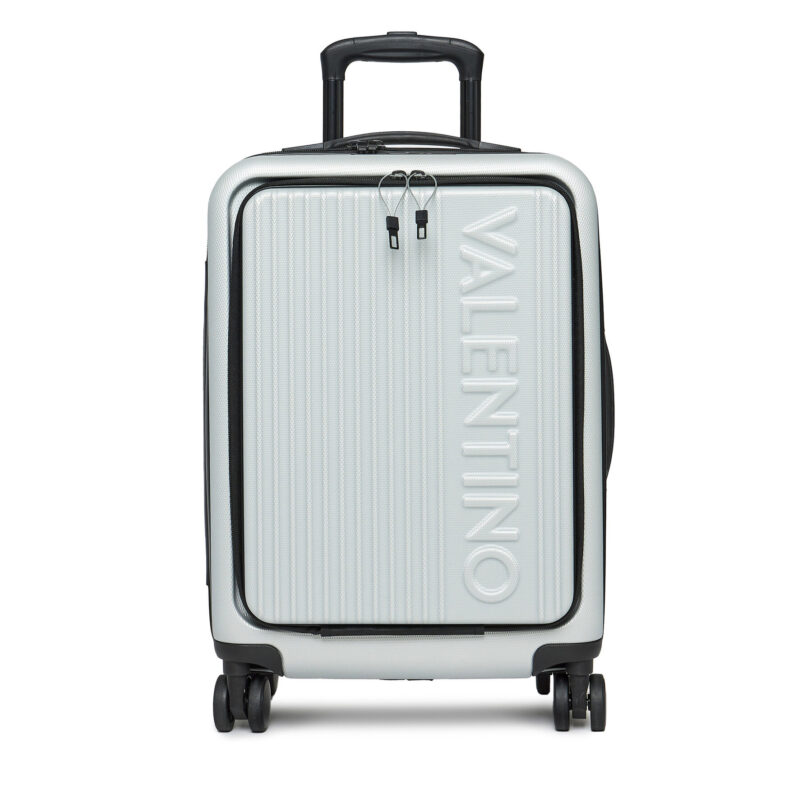 Самолетен куфар за ръчен багаж Valentino VV7JG01P Сив цвят на ниска цена