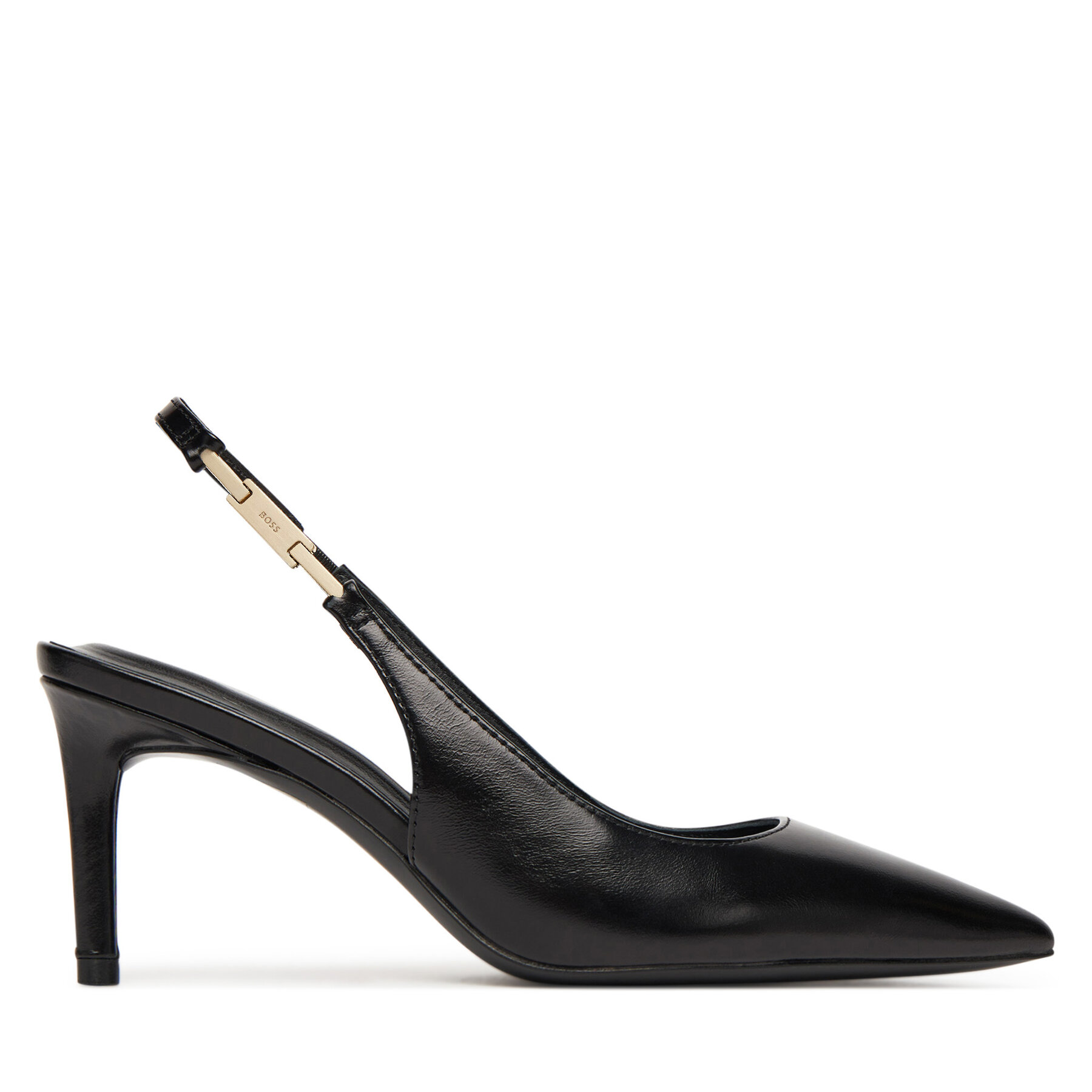 Сандали BOSS Gracey 50548596 Черен цвят на ниска цена