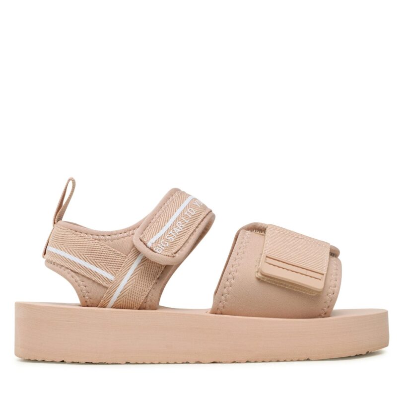 Сандали Big Star Shoes LL274787 Бежов цвят на ниска цена