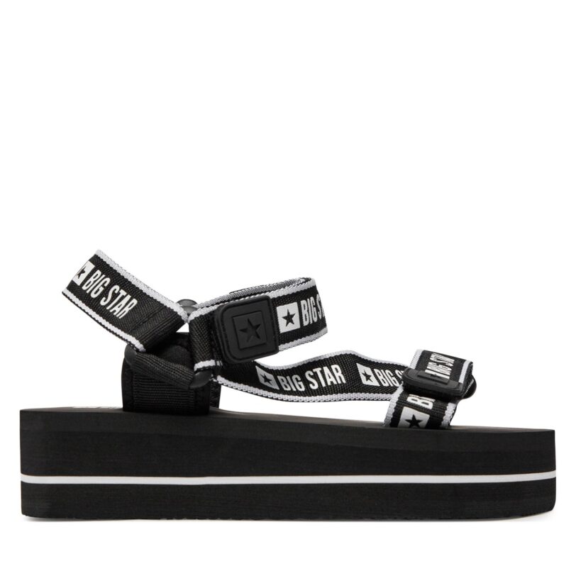 Сандали Big Star Shoes NN274A525 Черен цвят на ниска цена