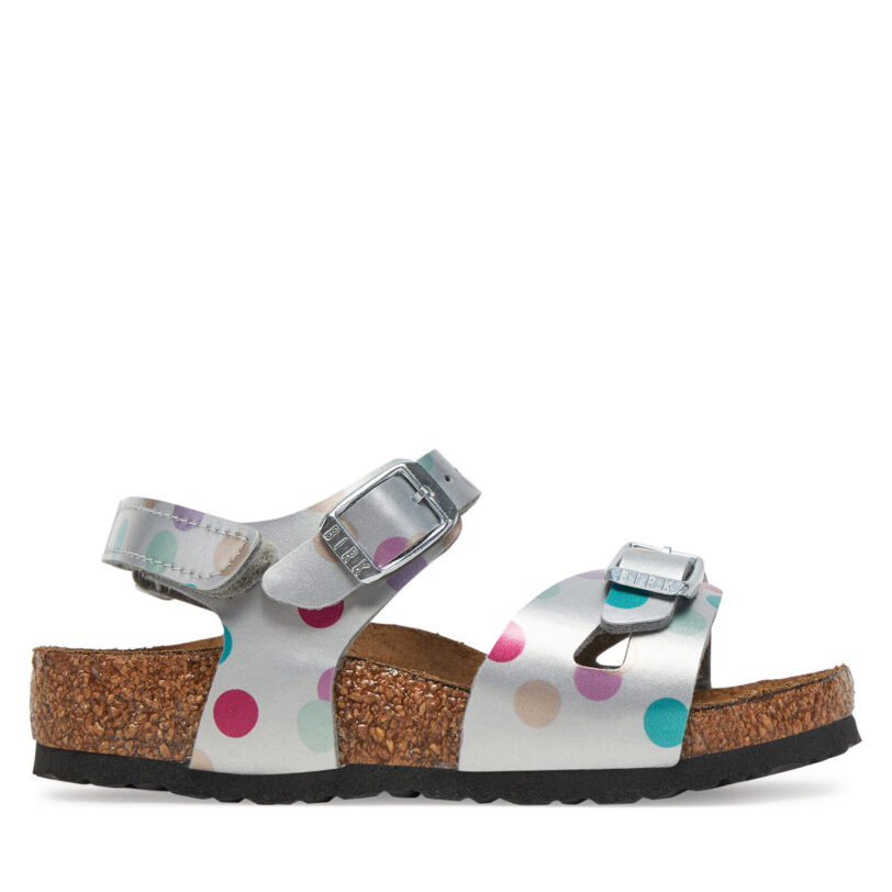 Сандали Birkenstock Rio As Kids 1029527 S Сребрист цвят на ниска цена