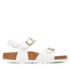 Сандали Birkenstock Rio Flowers As Kids 1029561 D Бял цвят на ниска цена