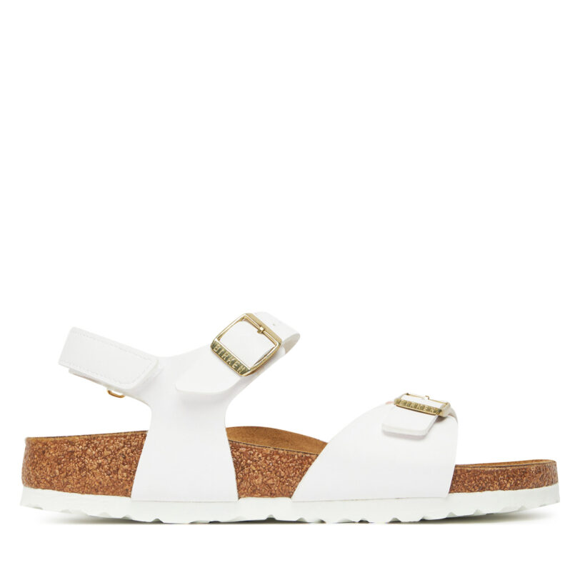 Сандали Birkenstock Rio Flowers As Kids 1029561 D Бял цвят на ниска цена