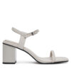 Сандали Calvin Klein Block Heel Sandal 75 Lth HW0HW02650 Сив цвят на ниска цена